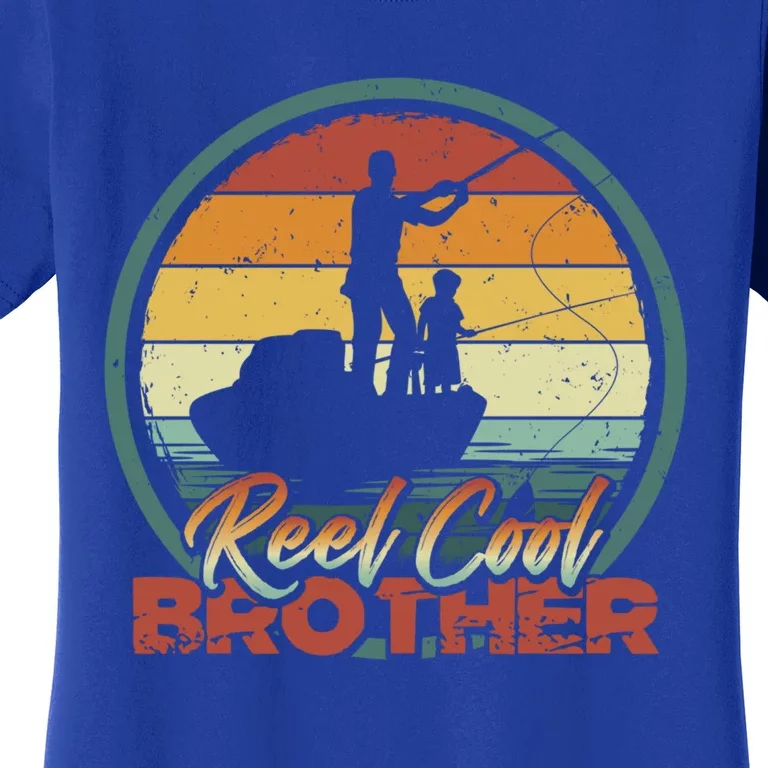 Reel Cool Brother Gift Retro Fishing Family Gift Women's T-Shirt