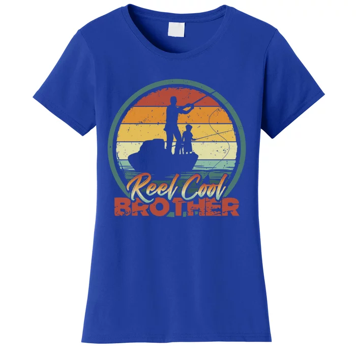 Reel Cool Brother Gift Retro Fishing Family Gift Women's T-Shirt