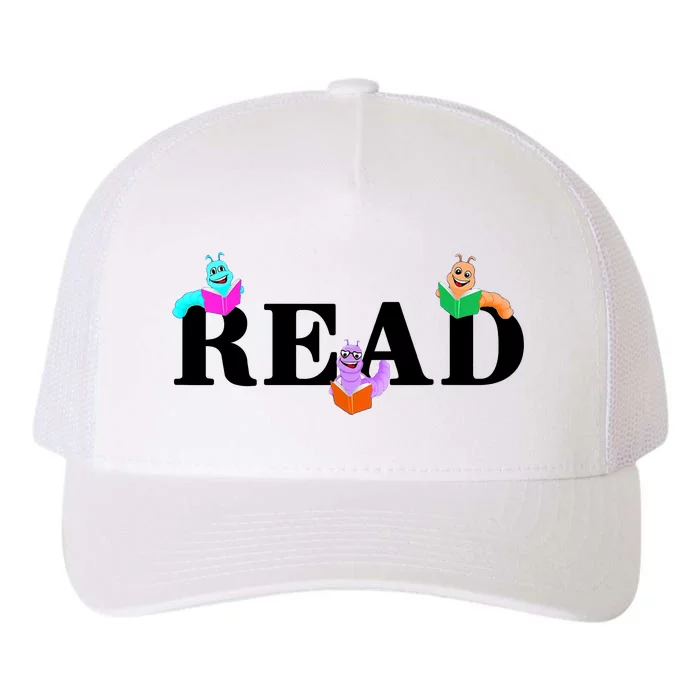 Read Cute Book Worms Yupoong Adult 5-Panel Trucker Hat