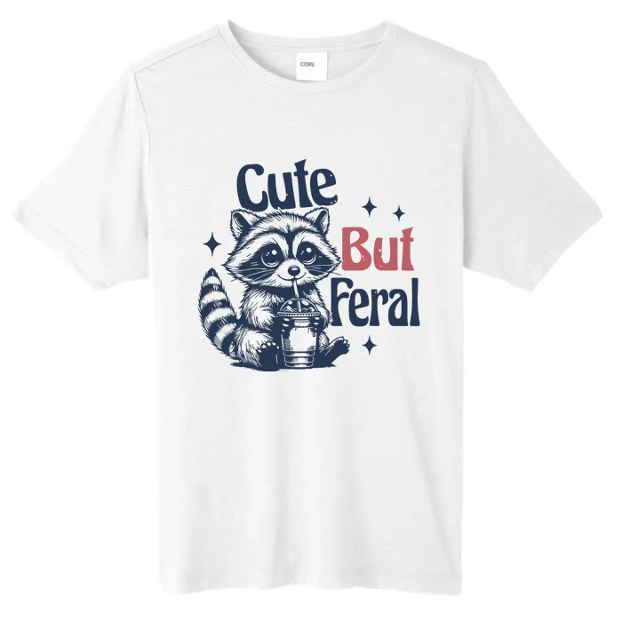 Raccoon Cute But Feral Vintage ChromaSoft Performance T-Shirt