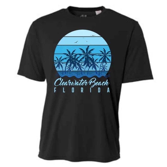 Retro Clearwater Beach Florida Cooling Performance Crew T-Shirt