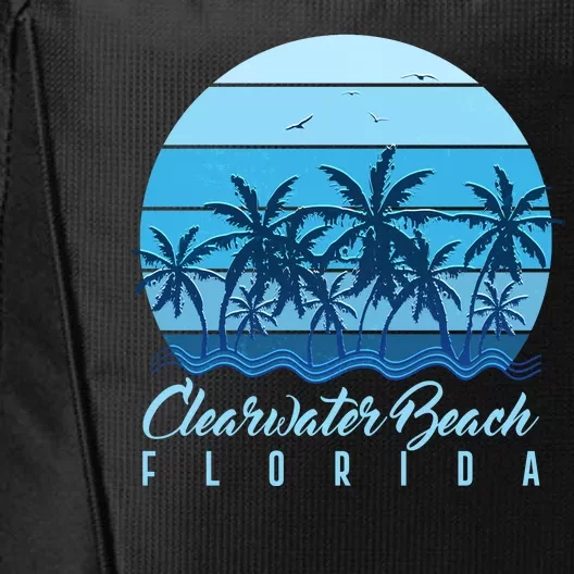 Retro Clearwater Beach Florida City Backpack