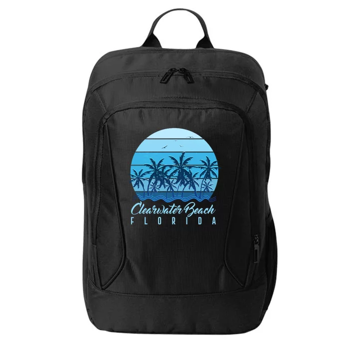 Retro Clearwater Beach Florida City Backpack