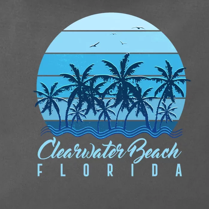 Retro Clearwater Beach Florida Zip Tote Bag