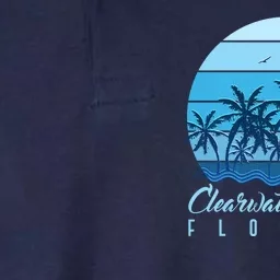 Retro Clearwater Beach Florida Softstyle Adult Sport Polo