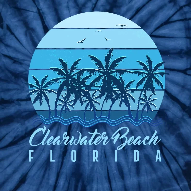 Retro Clearwater Beach Florida Tie-Dye T-Shirt