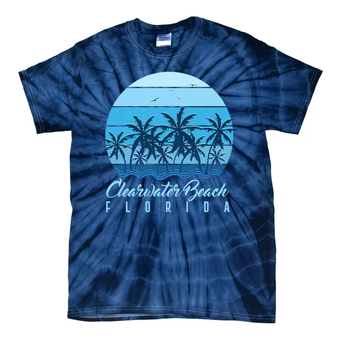 Retro Clearwater Beach Florida Tie-Dye T-Shirt