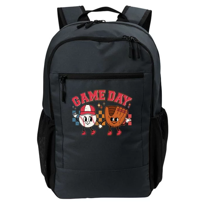 Retro Cartoon Baseball Game Day Daily Commute Backpack