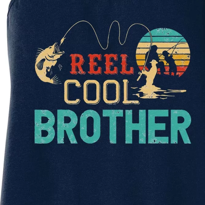 Reel Cool Brother Fishing Father’s Day Gift For Brother Women's Racerback Tank