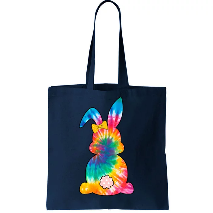 Rainbow Colorful Bunny Tote Bag