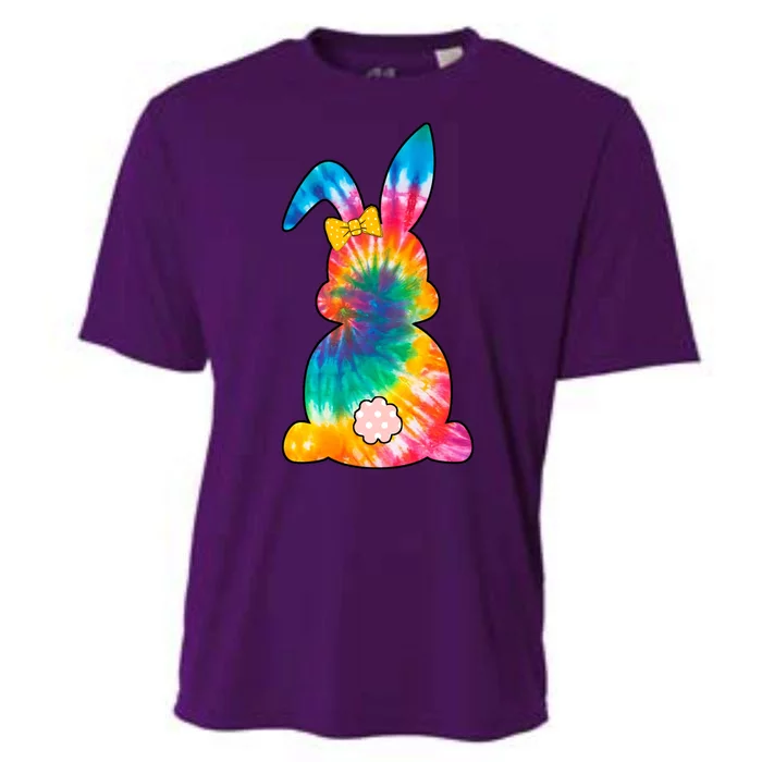 Rainbow Colorful Bunny Cooling Performance Crew T-Shirt