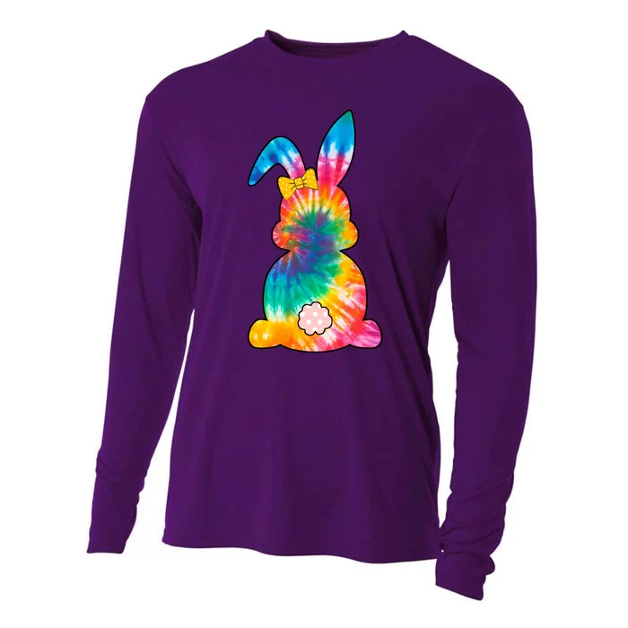 Rainbow Colorful Bunny Cooling Performance Long Sleeve Crew