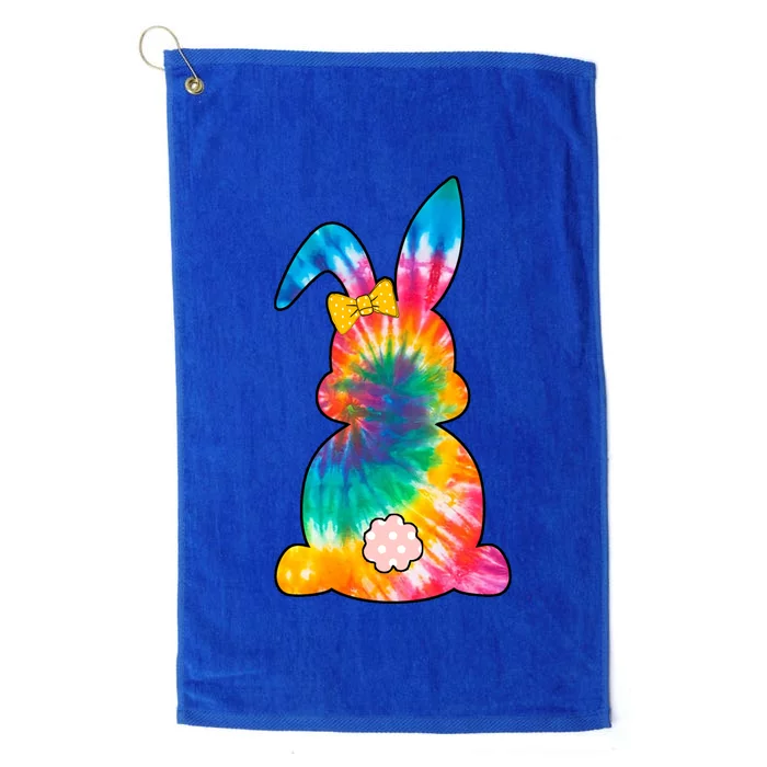 Rainbow Colorful Bunny Platinum Collection Golf Towel