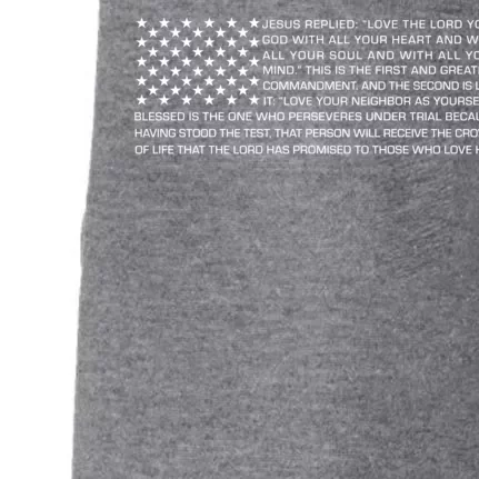 Religious Christianity Bible Verse USA American Flag Doggie 3-End Fleece Hoodie