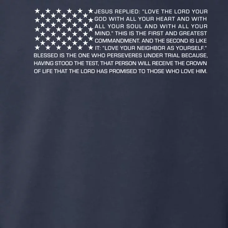 Religious Christianity Bible Verse USA American Flag Toddler Hoodie