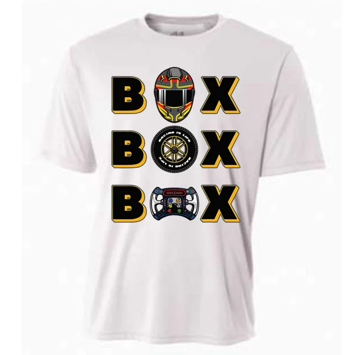 Racing Car Box Box Box Radio Call To Pit Box Cooling Performance Crew T-Shirt