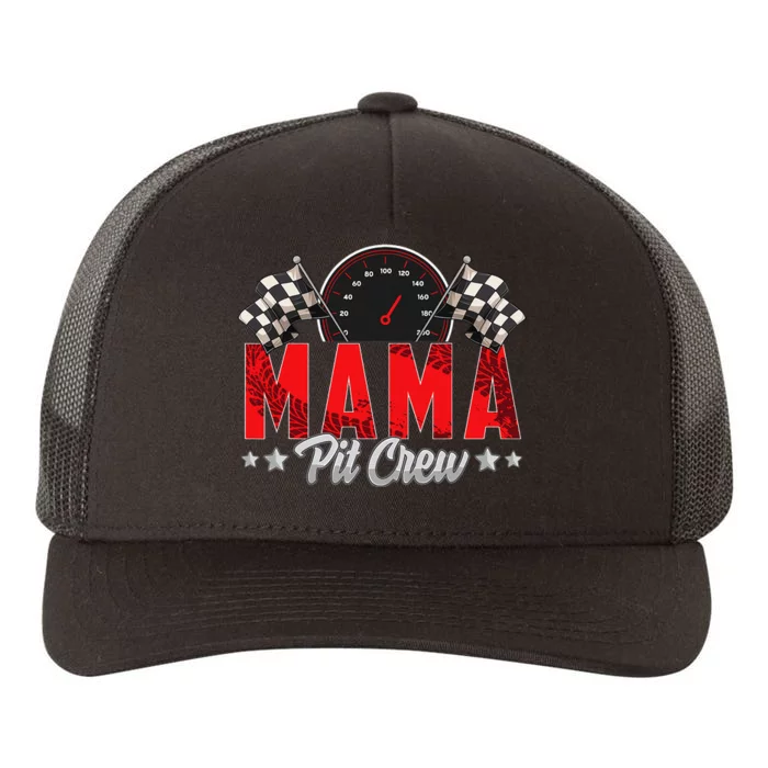 Race Car Birthday Party Racing Family Mama Pit Crew Yupoong Adult 5-Panel Trucker Hat