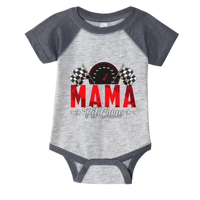 Race Car Birthday Party Racing Family Mama Pit Crew Infant Baby Jersey Bodysuit