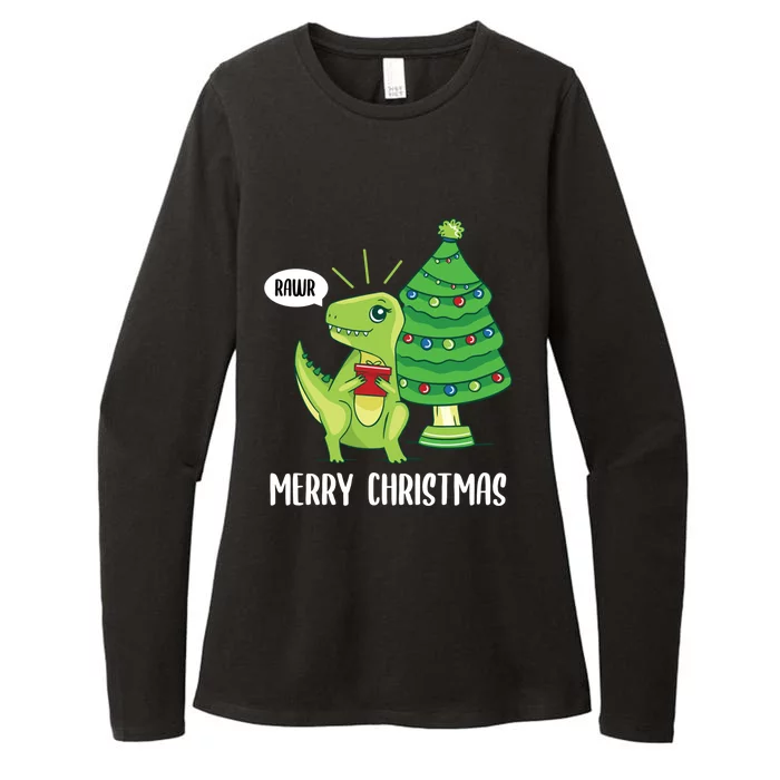 Rawr Christmas Baby Dinosaur Lover Xmas Trex Paleontology Funny Gift Womens CVC Long Sleeve Shirt