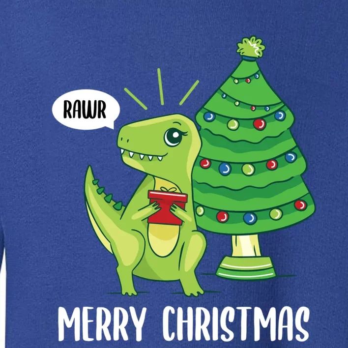 Rawr Christmas Baby Dinosaur Lover Xmas Trex Paleontology Funny Gift Toddler Sweatshirt