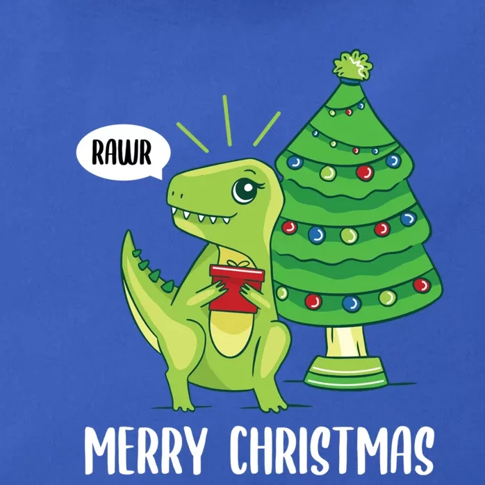 Rawr Christmas Baby Dinosaur Lover Xmas Trex Paleontology Funny Gift Zip Tote Bag