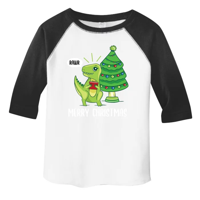 Rawr Christmas Baby Dinosaur Lover Xmas Trex Paleontology Funny Gift Toddler Fine Jersey T-Shirt