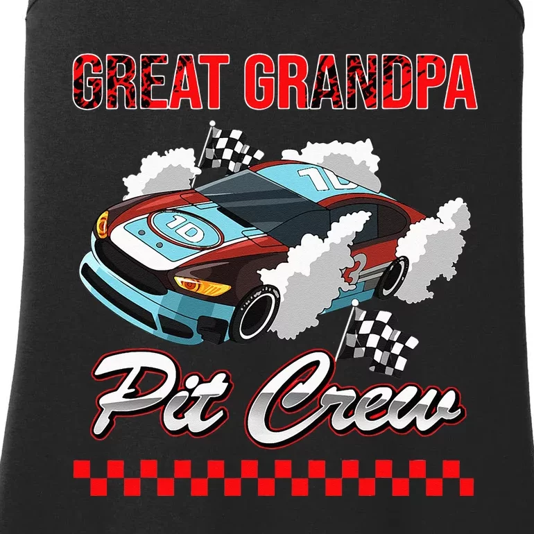 Race Car Birthday Party Racing Family Great Grandpa Pit Crew Ladies Essential Tank