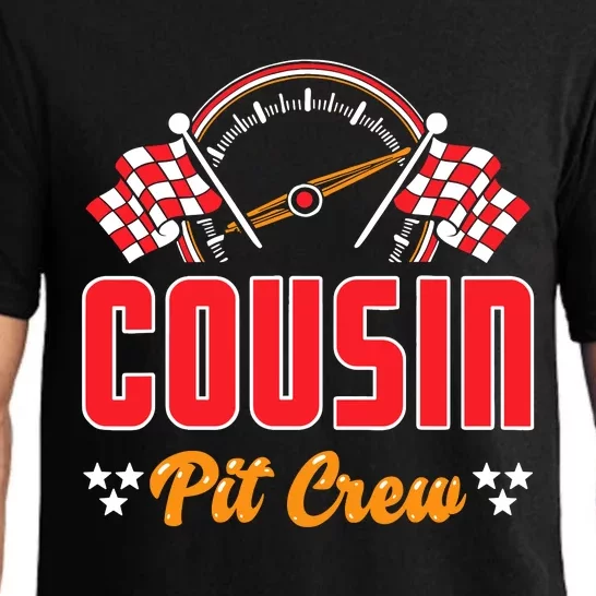 Race Car Birthday Party Matching Family Cousin Pit Crew Pajama Set