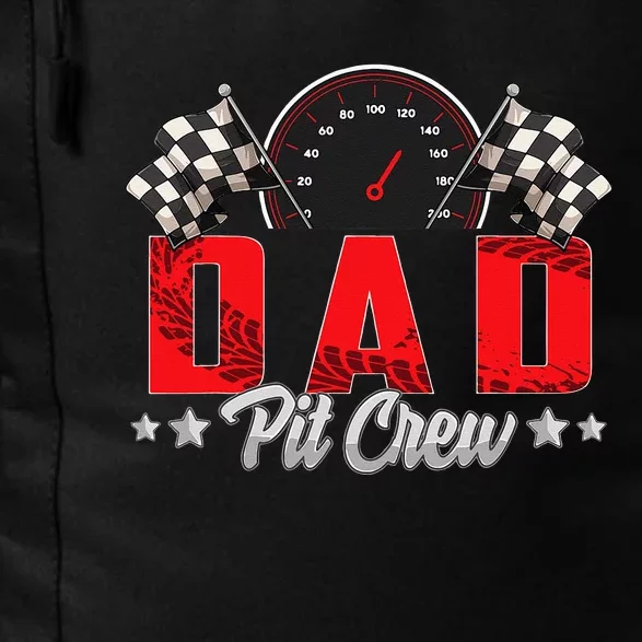 Race Car Birthday Party Racing Family Dad Pit Crew Daily Commute Backpack