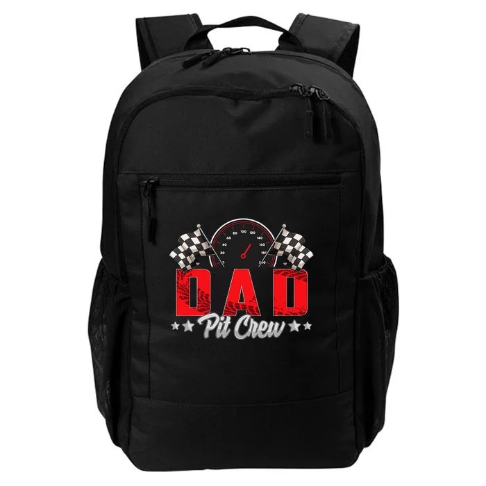 Race Car Birthday Party Racing Family Dad Pit Crew Daily Commute Backpack