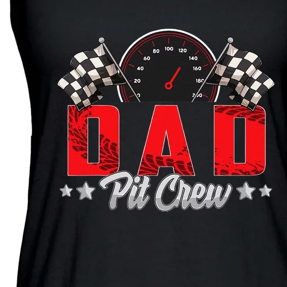 Race Car Birthday Party Racing Family Dad Pit Crew Ladies Essential Flowy Tank