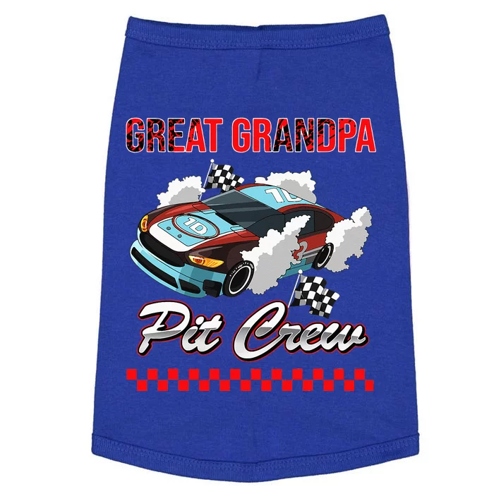 Race Car Birthday Party Racing Family Great Grandpa Pit Crew Doggie Tank