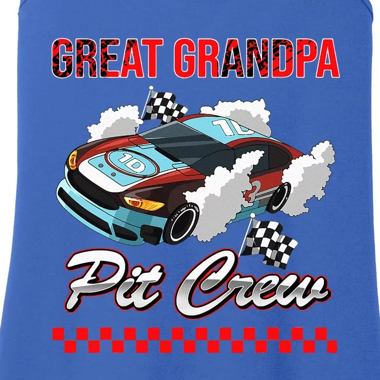 Race Car Birthday Party Racing Family Great Grandpa Pit Crew Ladies Essential Tank