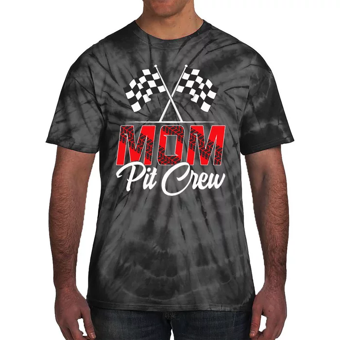 Race Car Birthday Party Racing Family Mom Pit Crew Tie-Dye T-Shirt