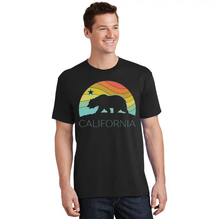 Retro California Bear Vintage Beach T-Shirt