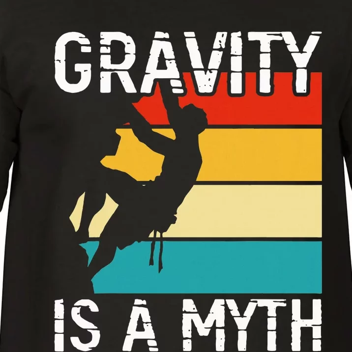 Rock Climbing Boulder Mountain Gravity Is A Myth Bouldering Comfort Colors T-Shirt