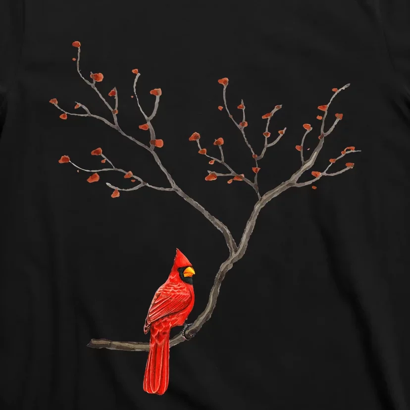 Red Cardinal Bird Lovers Birdwatching Birding T-Shirt