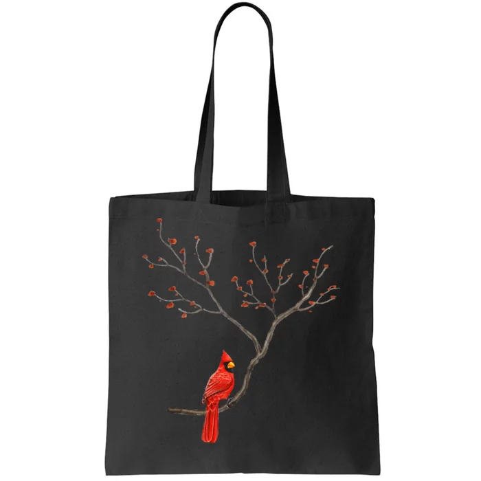 Red Cardinal Bird Lovers Birdwatching Birding Tote Bag