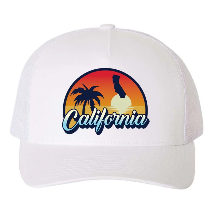 Retro California Bear Vintage Beach Yupoong Adult 5-Panel Trucker Hat