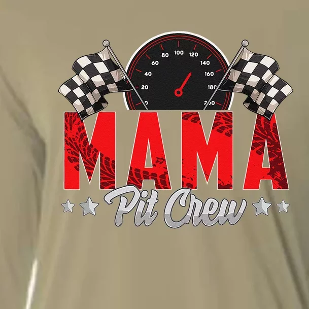 Race Car Birthday Party Racing Family Mama Pit Crew Cooling Performance Long Sleeve Crew