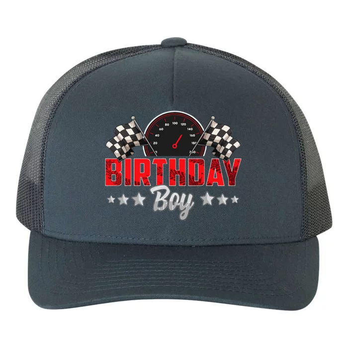 Race Car Birthday Party Racing Family Birthday Boy Pit Crew Yupoong Adult 5-Panel Trucker Hat