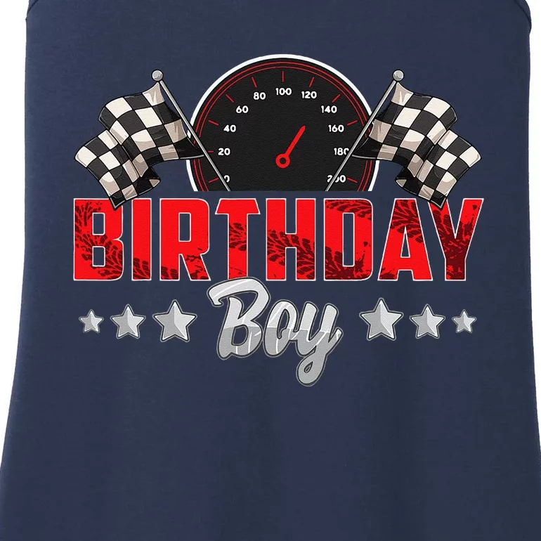 Race Car Birthday Party Racing Family Birthday Boy Pit Crew Ladies Essential Tank