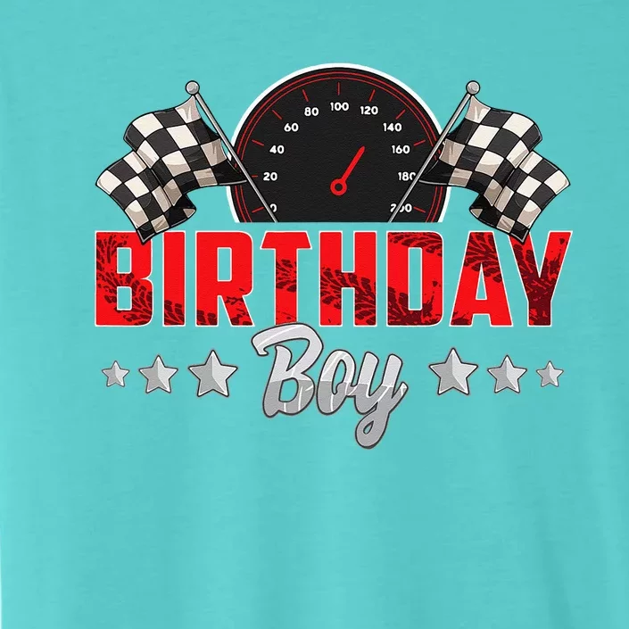 Race Car Birthday Party Racing Family Birthday Boy Pit Crew ChromaSoft Performance T-Shirt