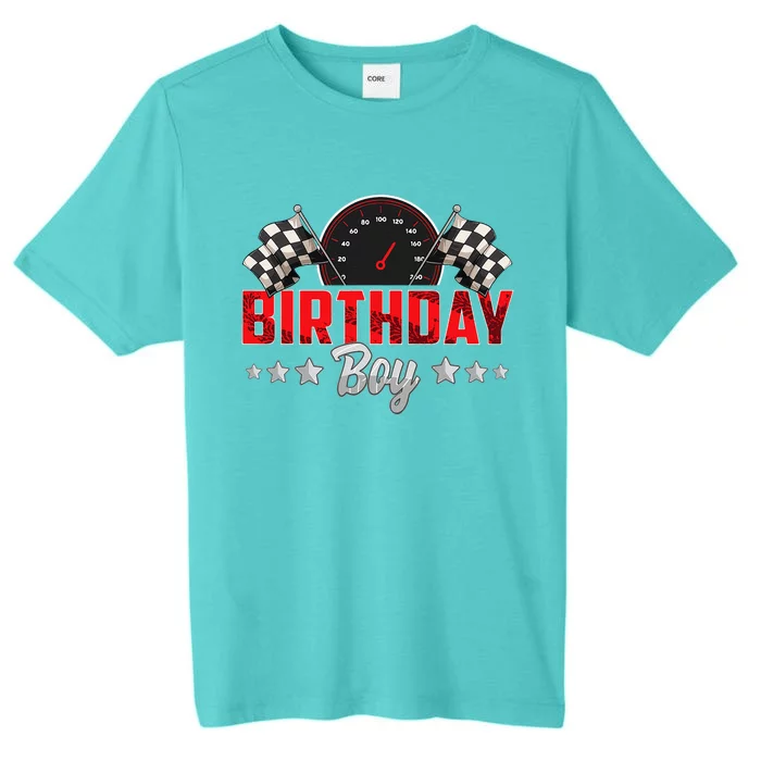 Race Car Birthday Party Racing Family Birthday Boy Pit Crew ChromaSoft Performance T-Shirt