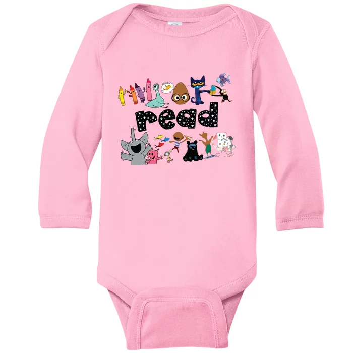 Read ChildrenS Books Teacher Baby Long Sleeve Bodysuit