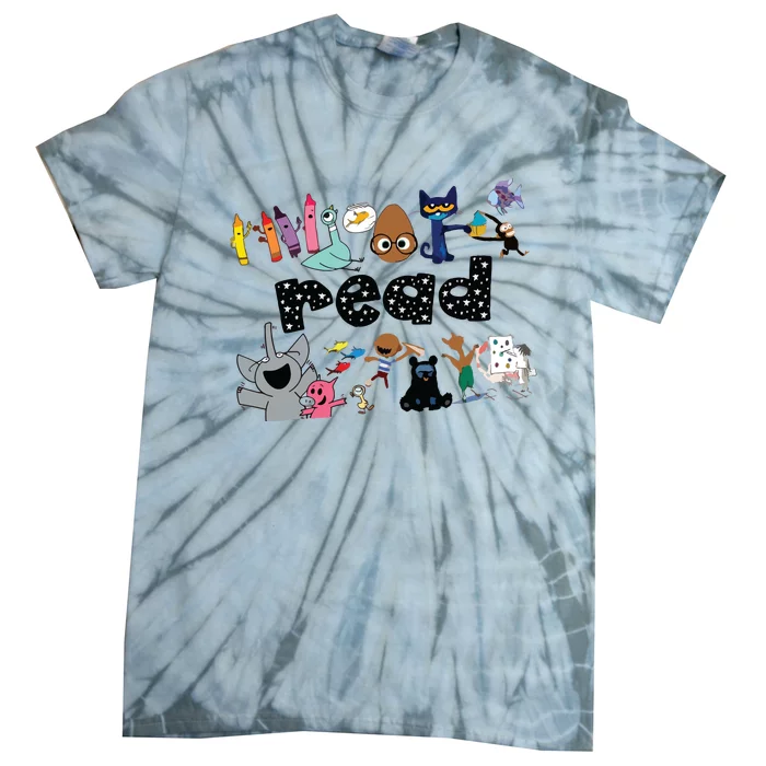 Read ChildrenS Books Teacher Tie-Dye T-Shirt