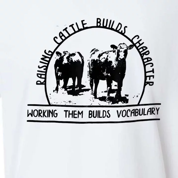 Raising Cattle Builds Character Working Them Builds Sueded Cloud Jersey T-Shirt