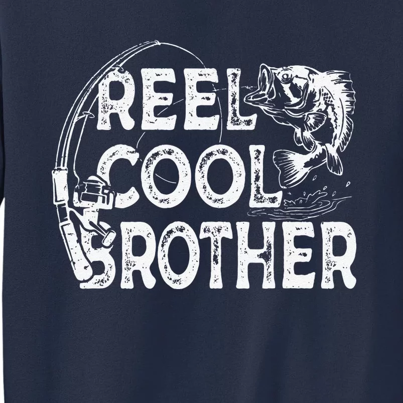 Reel Cool Brother Fisherman Valentine Fathers Day Christmas Sweatshirt