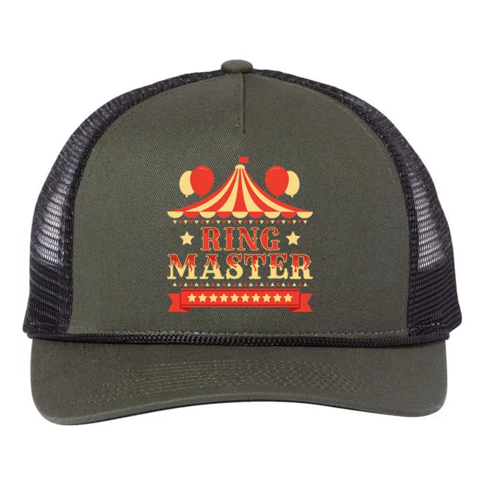 Ringmaster  Circus Birthday Party Circus Costume Retro Rope Trucker Hat Cap