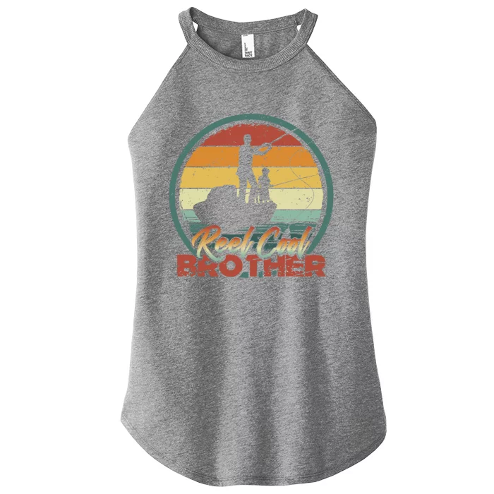 Reel Cool Brother Gift Retro Fishing Family Gift Women’s Perfect Tri Rocker Tank